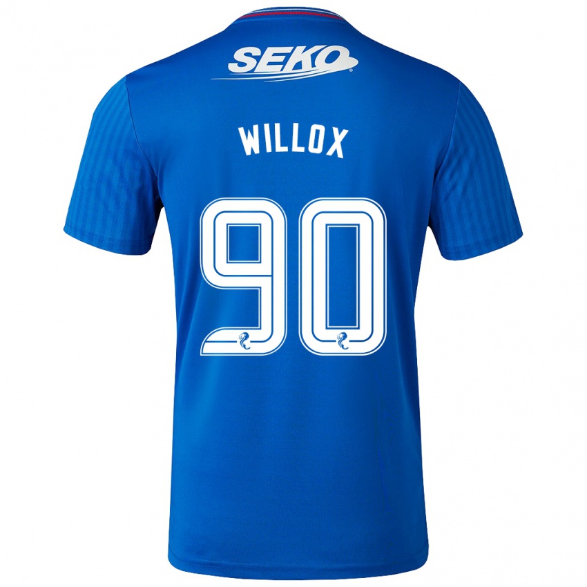 Herren Kieron Willox #90 Blau Heimtrikot Trikot 2023/24 T-Shirt Österreich
