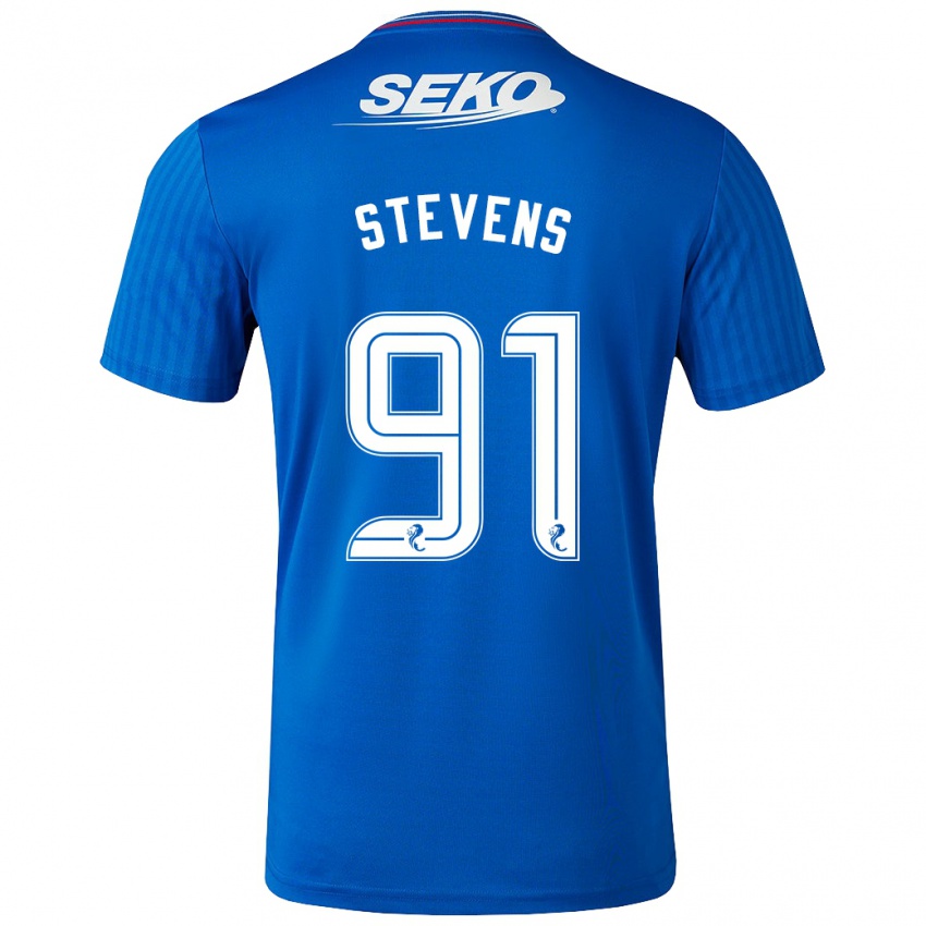 Herren Archie Stevens #91 Blau Heimtrikot Trikot 2023/24 T-Shirt Österreich