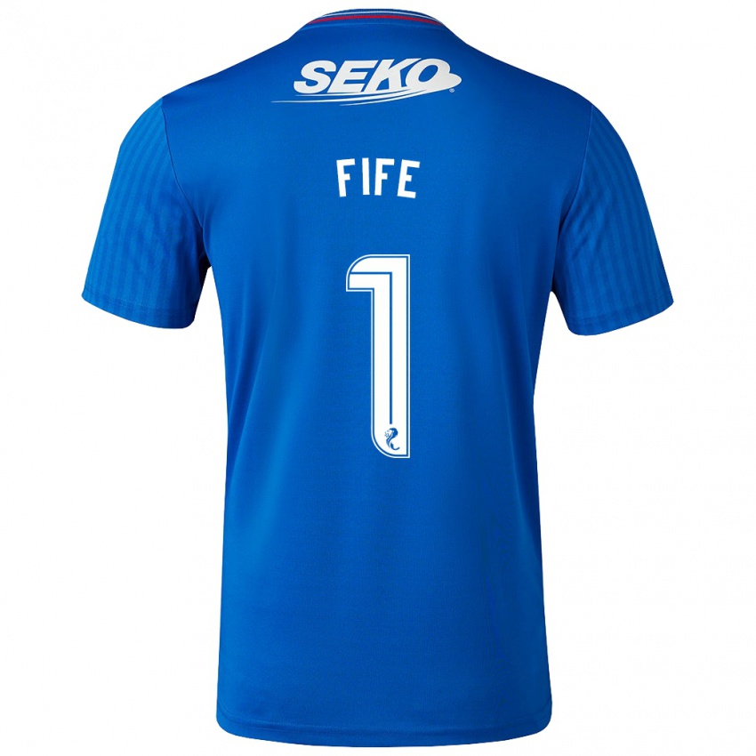 Herren Jenna Fife #1 Blau Heimtrikot Trikot 2023/24 T-Shirt Österreich