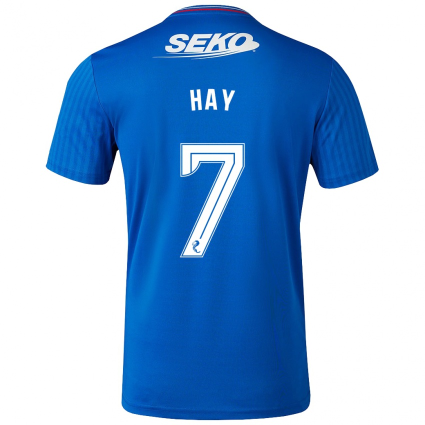 Herren Brogan Hay #7 Blau Heimtrikot Trikot 2023/24 T-Shirt Österreich