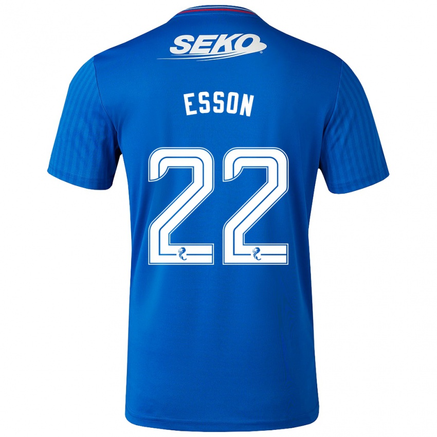 Herren Victoria Esson #22 Blau Heimtrikot Trikot 2023/24 T-Shirt Österreich
