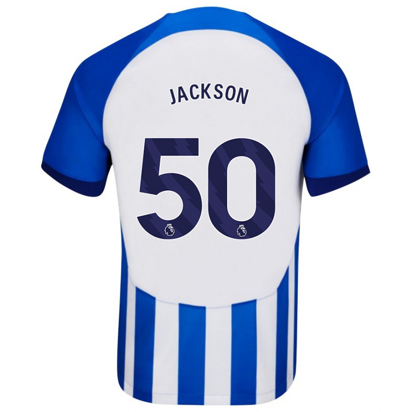 Herren Ben Jackson #50 Blau Heimtrikot Trikot 2023/24 T-Shirt Österreich