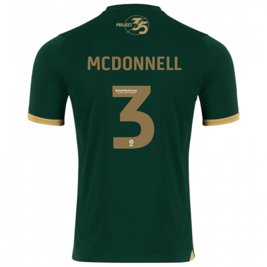 Herren Rosie Mcdonnell #3 Grün Heimtrikot Trikot 2023/24 T-Shirt Österreich