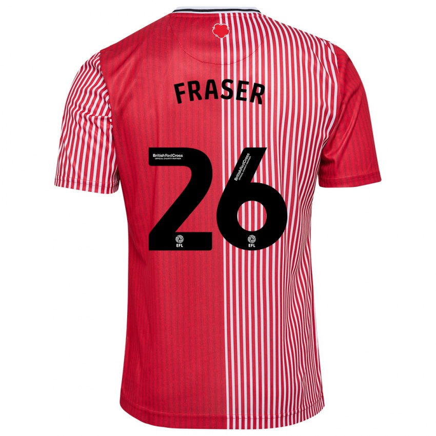 Herren Ryan Fraser #26 Rot Heimtrikot Trikot 2023/24 T-Shirt Österreich