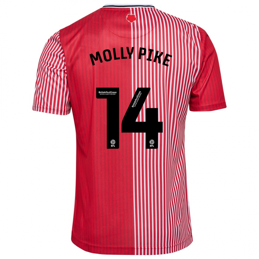 Herren Molly Pike #14 Rot Heimtrikot Trikot 2023/24 T-Shirt Österreich