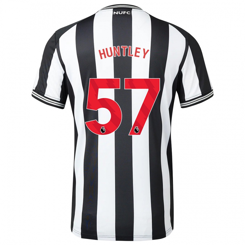Herren James Huntley #57 Schwarz-Weiss Heimtrikot Trikot 2023/24 T-Shirt Österreich
