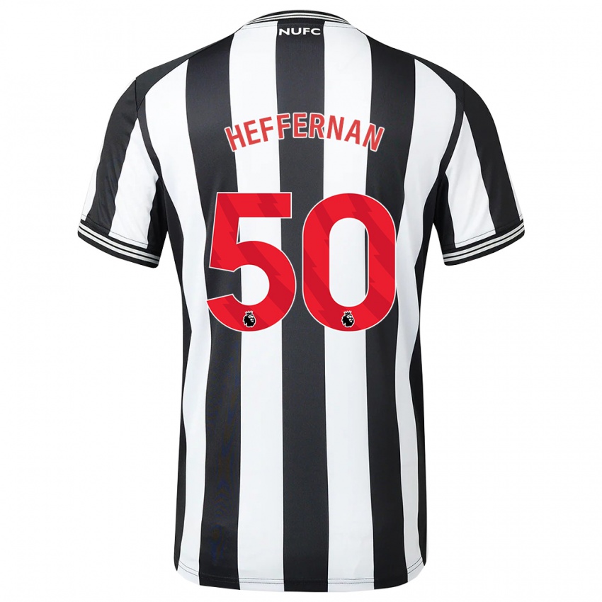Herren Cathal Heffernan #50 Schwarz-Weiss Heimtrikot Trikot 2023/24 T-Shirt Österreich