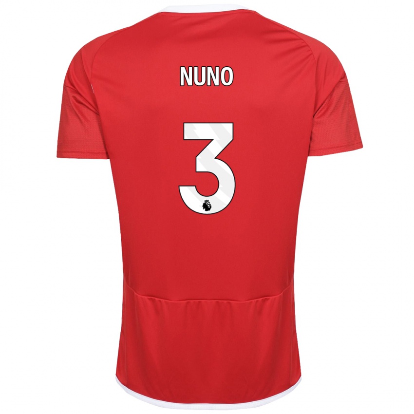 Herren Nuno Tavares #3 Rot Heimtrikot Trikot 2023/24 T-Shirt Österreich