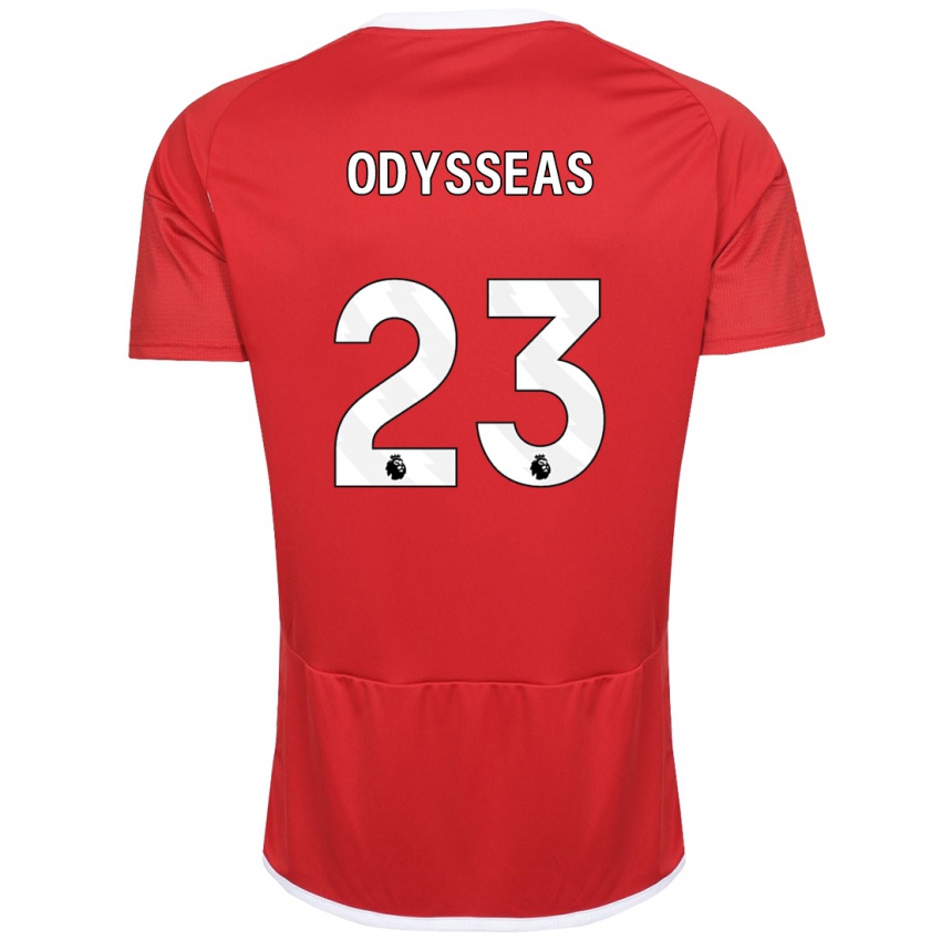 Herren Odysseas Vlachodimos #23 Rot Heimtrikot Trikot 2023/24 T-Shirt Österreich