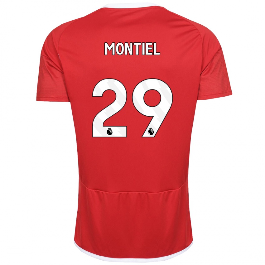 Herren Gonzalo Montiel #29 Rot Heimtrikot Trikot 2023/24 T-Shirt Österreich