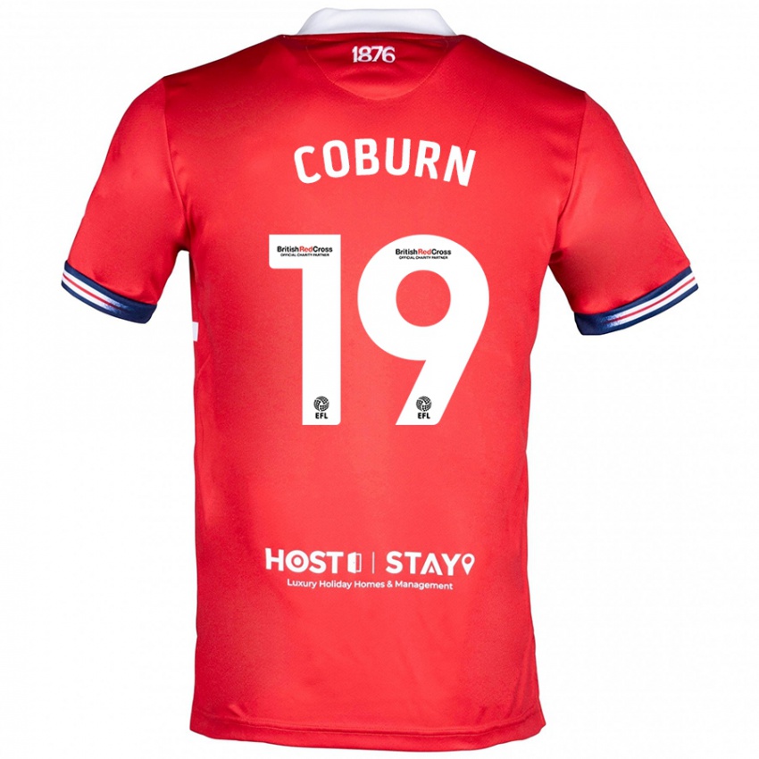 Herren Josh Coburn #19 Rot Heimtrikot Trikot 2023/24 T-Shirt Österreich