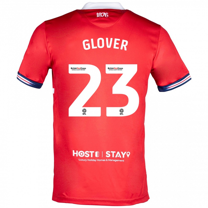 Herren Tom Glover #23 Rot Heimtrikot Trikot 2023/24 T-Shirt Österreich