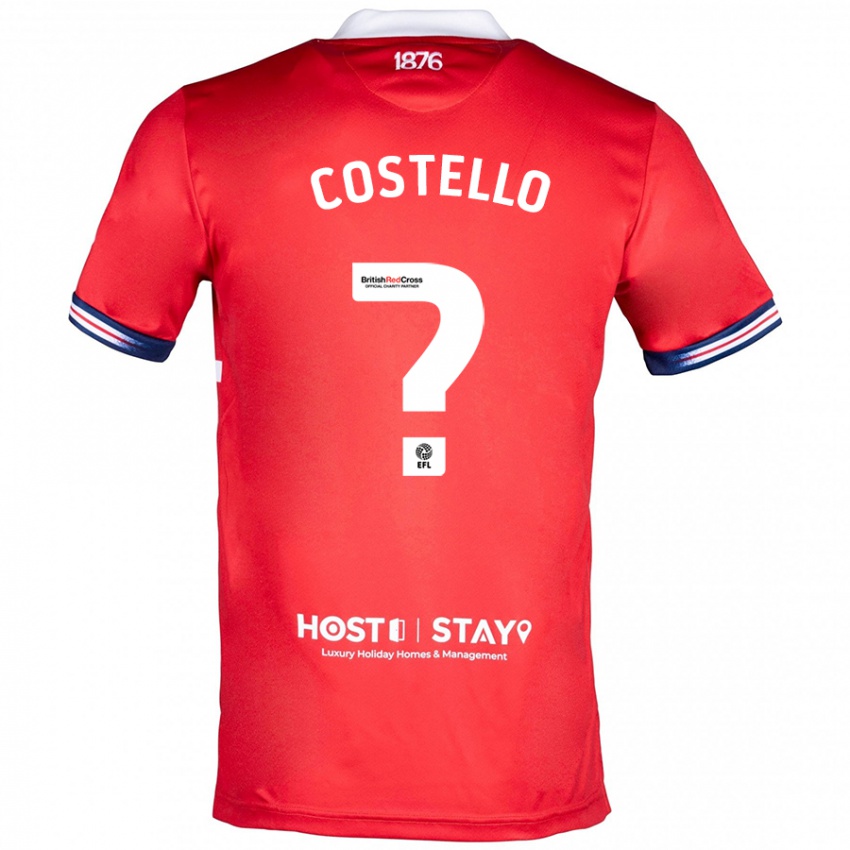 Herren Jd Costello #0 Rot Heimtrikot Trikot 2023/24 T-Shirt Österreich