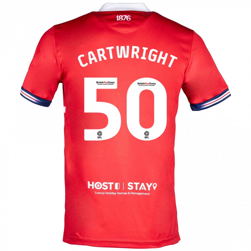 Herren Fin Cartwright #50 Rot Heimtrikot Trikot 2023/24 T-Shirt Österreich