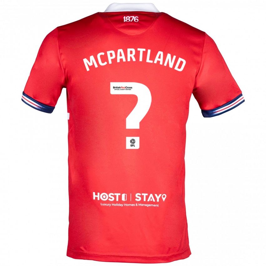 Herren Will Mcpartland #0 Rot Heimtrikot Trikot 2023/24 T-Shirt Österreich
