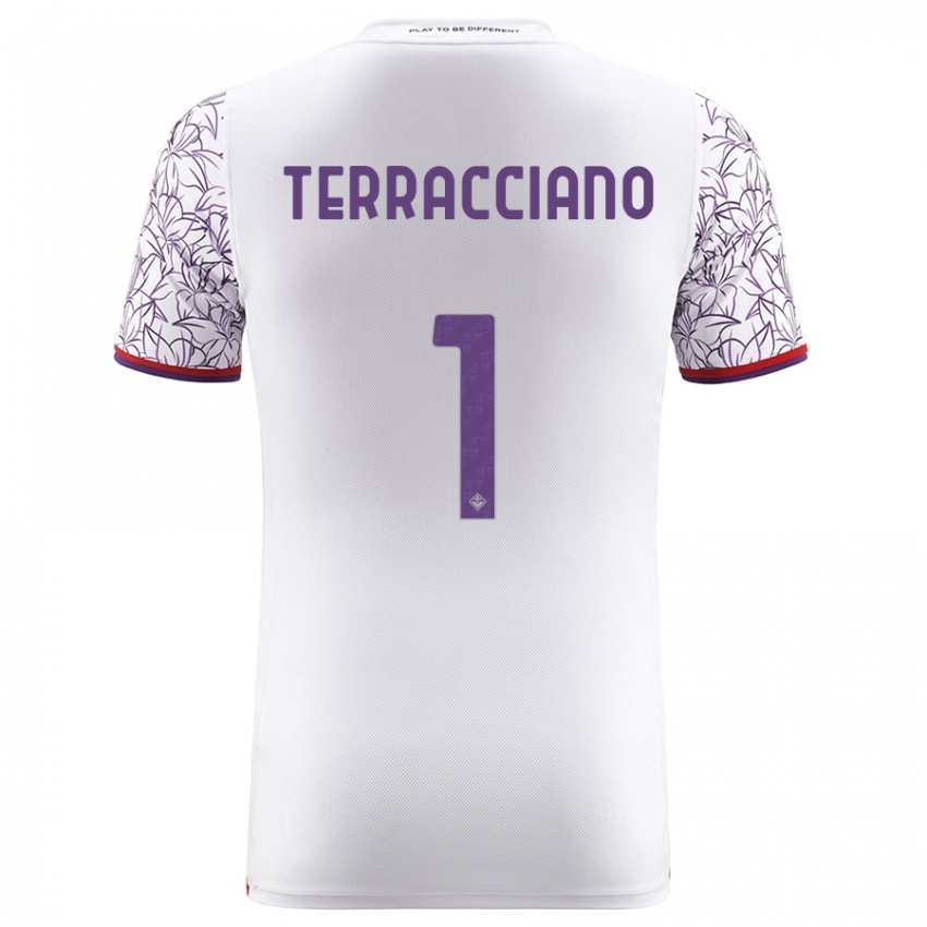 Herren Pietro Terracciano #1 Weiß Auswärtstrikot Trikot 2023/24 T-Shirt Österreich