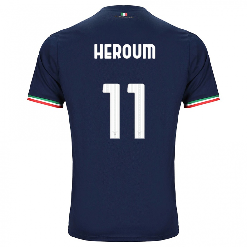 Herren Nora Heroum #11 Marine Auswärtstrikot Trikot 2023/24 T-Shirt Österreich