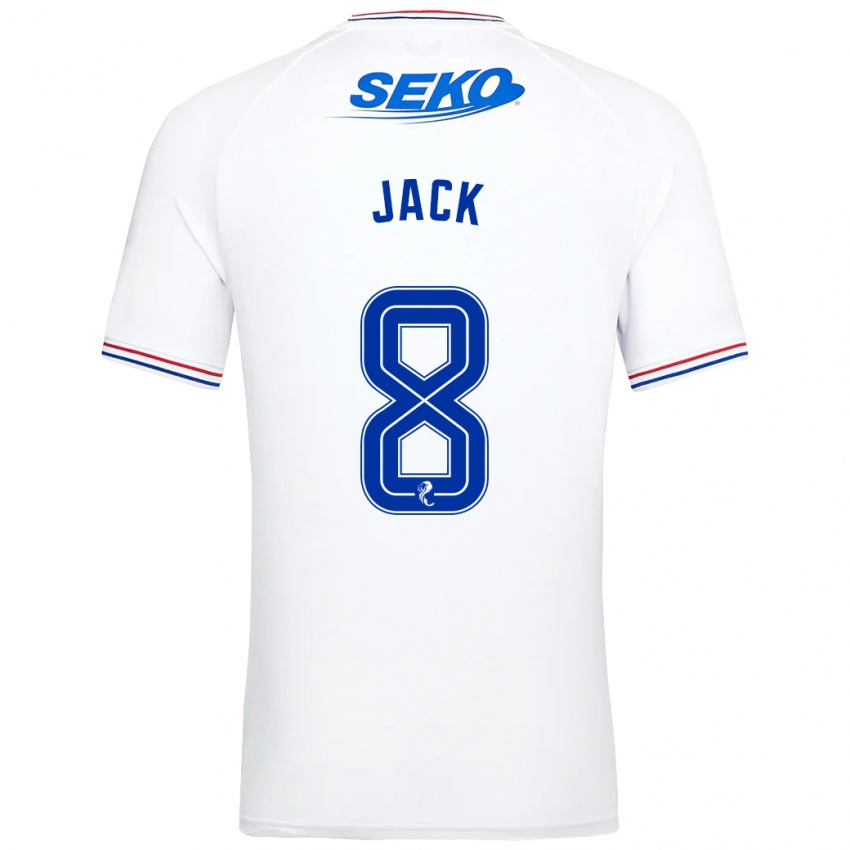 Herren Ryan Jack #8 Weiß Auswärtstrikot Trikot 2023/24 T-Shirt Österreich