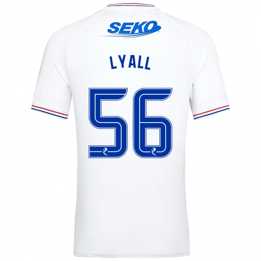 Herren Arron Lyall #56 Weiß Auswärtstrikot Trikot 2023/24 T-Shirt Österreich