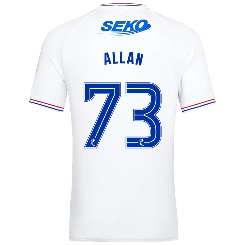 Herren Connor Allan #73 Weiß Auswärtstrikot Trikot 2023/24 T-Shirt Österreich