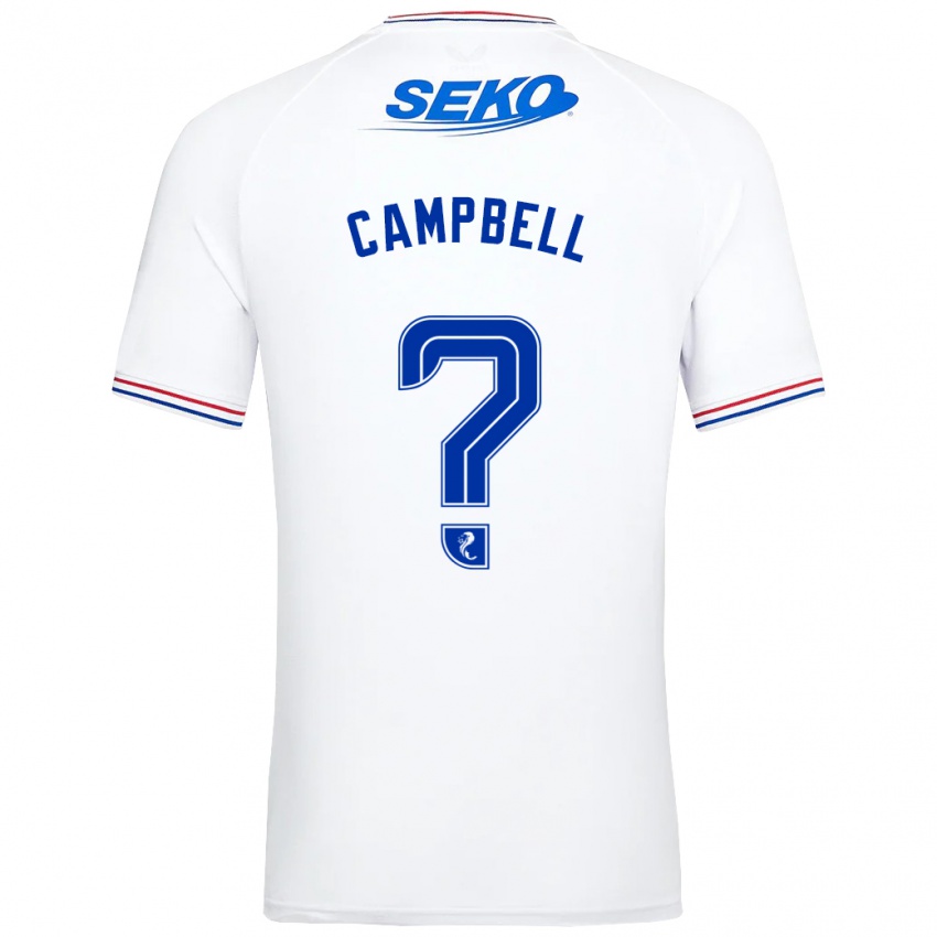 Herren Connor Campbell #0 Weiß Auswärtstrikot Trikot 2023/24 T-Shirt Österreich
