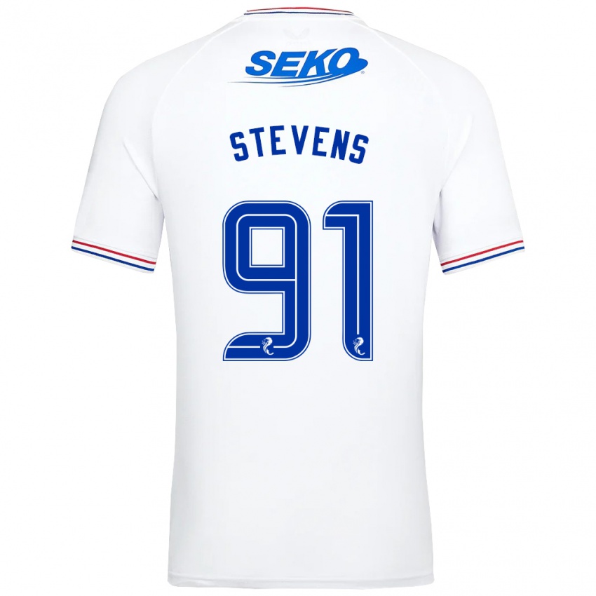 Herren Archie Stevens #91 Weiß Auswärtstrikot Trikot 2023/24 T-Shirt Österreich