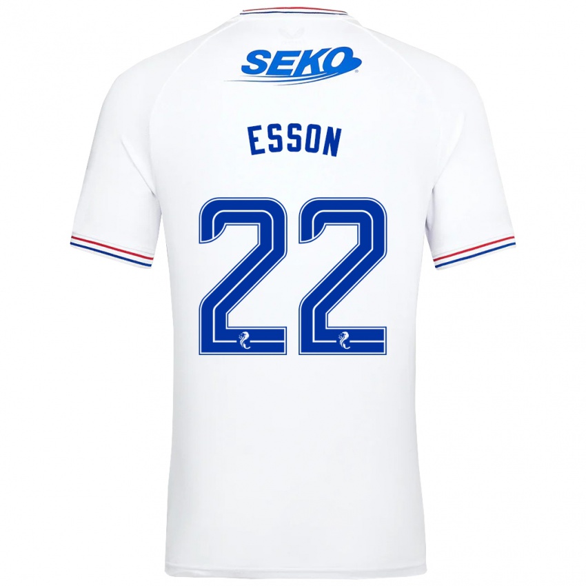 Herren Victoria Esson #22 Weiß Auswärtstrikot Trikot 2023/24 T-Shirt Österreich