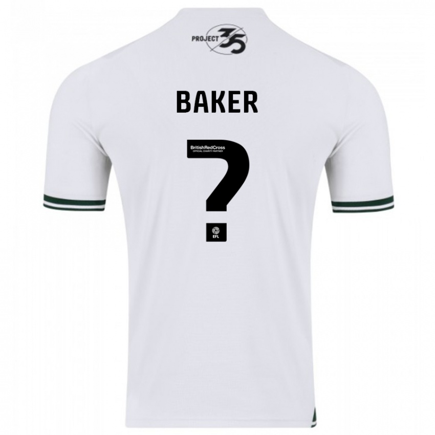Herren Zak Baker #0 Weiß Auswärtstrikot Trikot 2023/24 T-Shirt Österreich