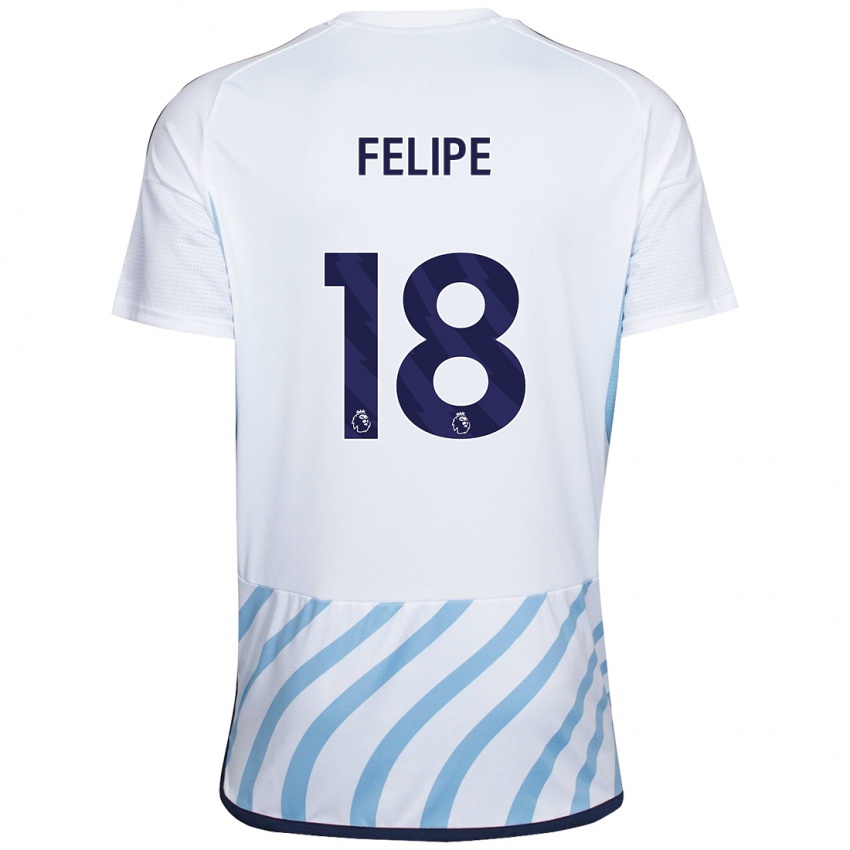 Herren Felipe #18 Weiß Blau Auswärtstrikot Trikot 2023/24 T-Shirt Österreich
