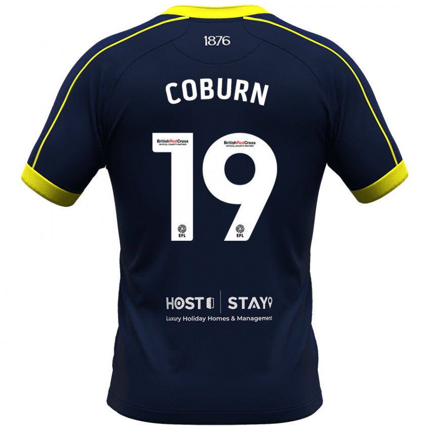 Herren Josh Coburn #19 Marine Auswärtstrikot Trikot 2023/24 T-Shirt Österreich