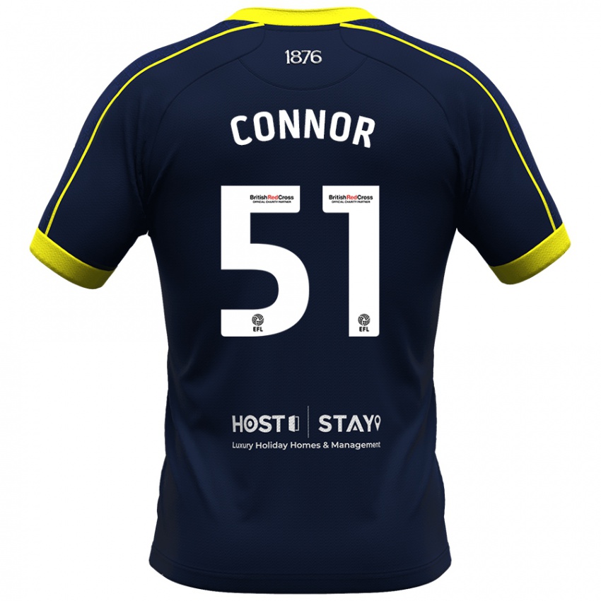 Herren Shea Connor #51 Marine Auswärtstrikot Trikot 2023/24 T-Shirt Österreich