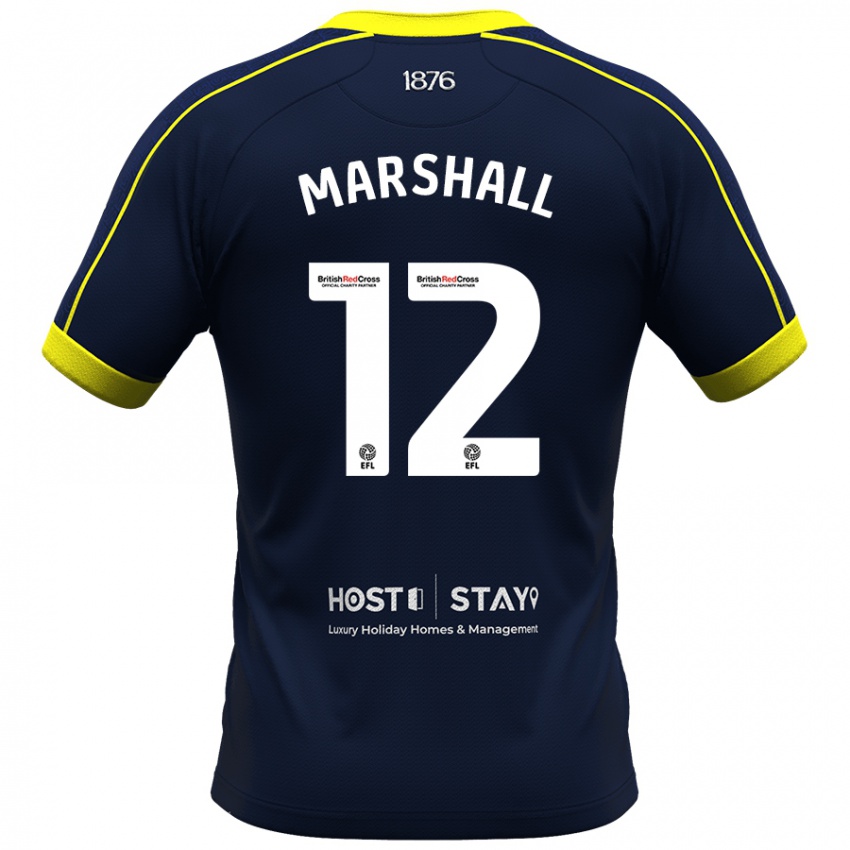 Herren Eve Marshall #12 Marine Auswärtstrikot Trikot 2023/24 T-Shirt Österreich