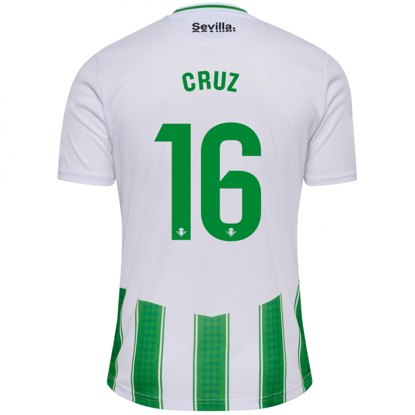 Damen Juan Cruz #16 Weiß Heimtrikot Trikot 2023/24 T-Shirt Österreich