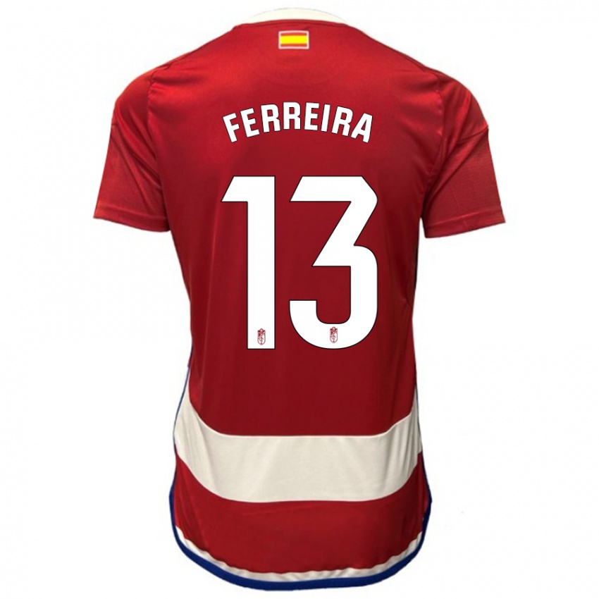 Damen Andre Ferreira #13 Rot Heimtrikot Trikot 2023/24 T-Shirt Österreich