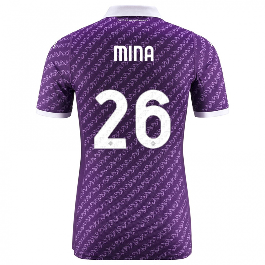 Damen Yerry Mina #26 Violett Heimtrikot Trikot 2023/24 T-Shirt Österreich