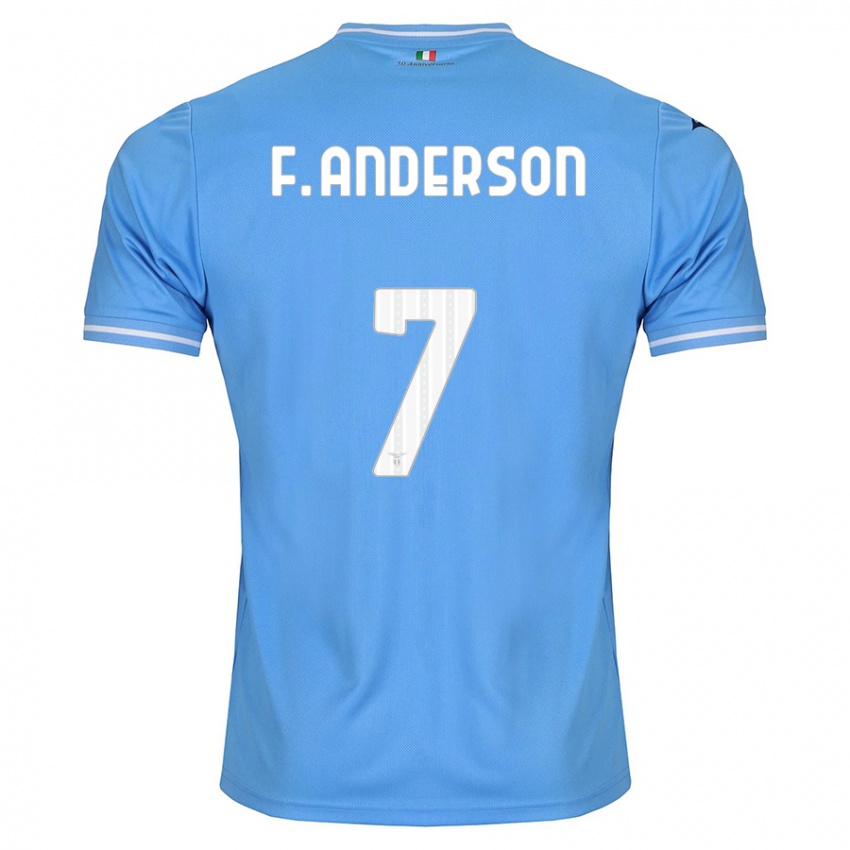 Damen Felipe Anderson #7 Blau Heimtrikot Trikot 2023/24 T-Shirt Österreich