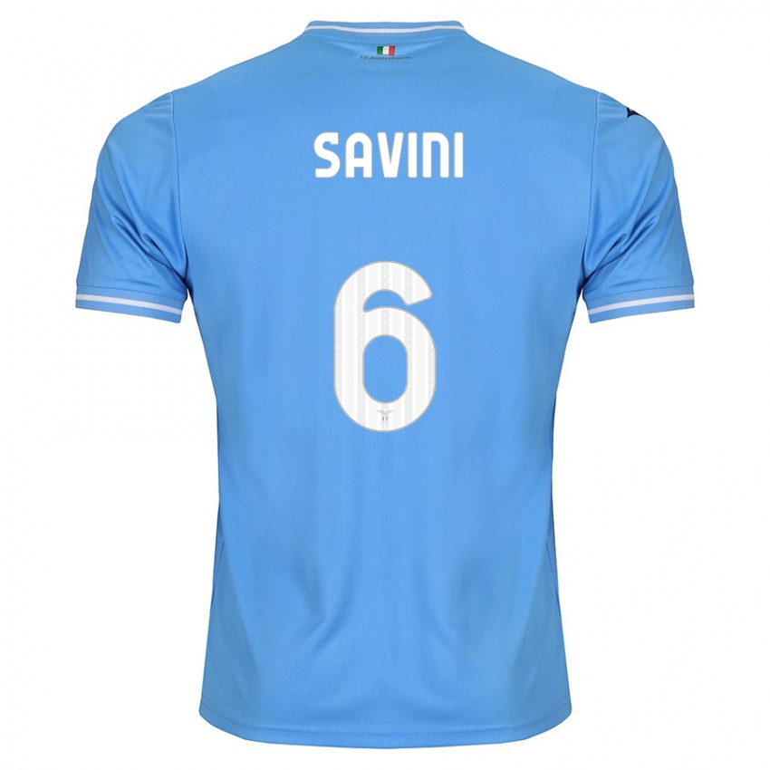Damen Federica Savini #6 Blau Heimtrikot Trikot 2023/24 T-Shirt Österreich