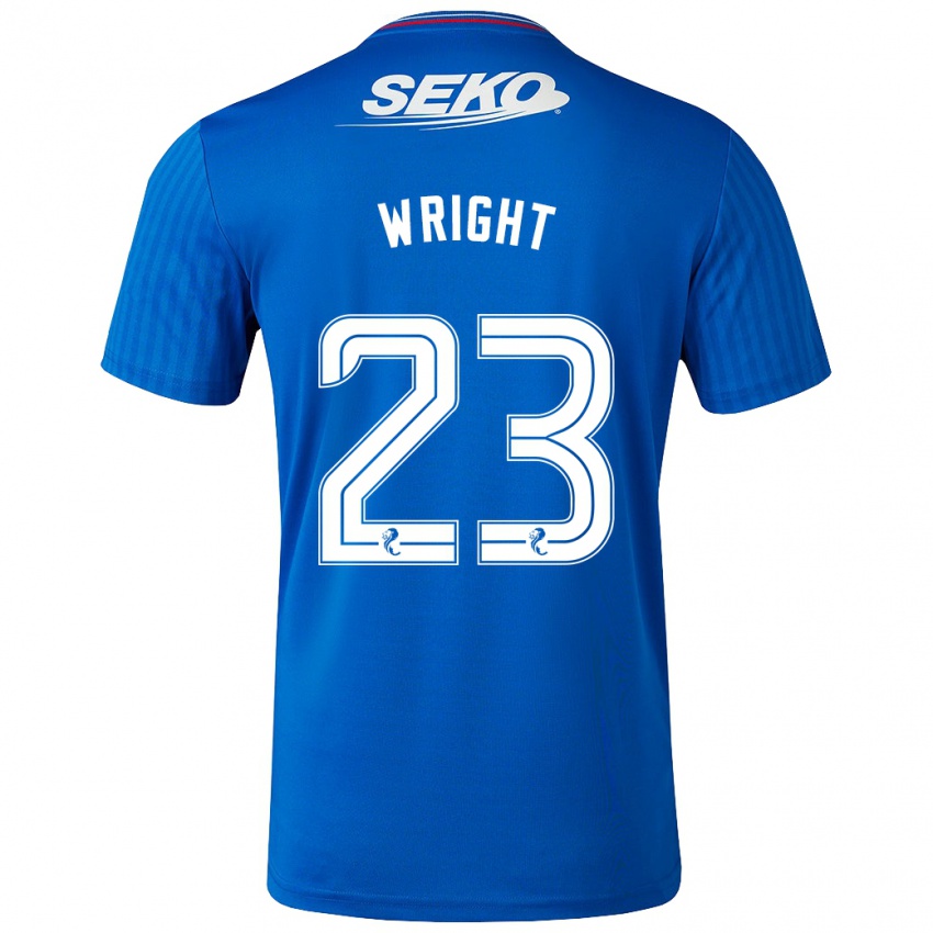 Damen Scott Wright #23 Blau Heimtrikot Trikot 2023/24 T-Shirt Österreich