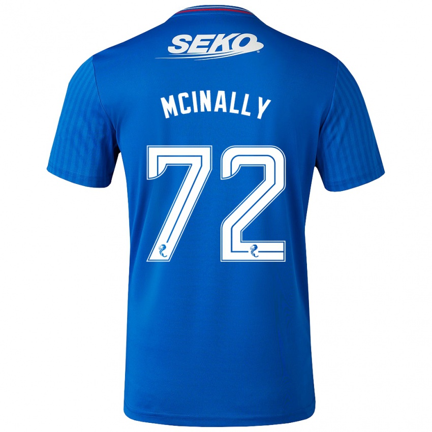 Damen Darren Mcinally #72 Blau Heimtrikot Trikot 2023/24 T-Shirt Österreich