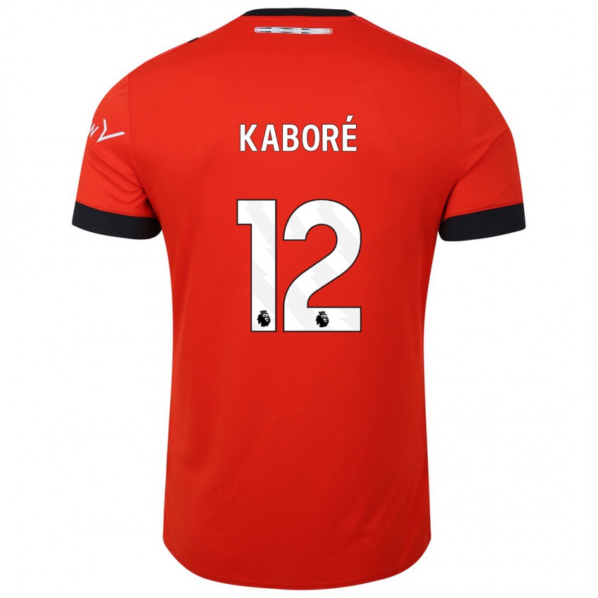 Damen Issa Kabore #12 Rot Heimtrikot Trikot 2023/24 T-Shirt Österreich
