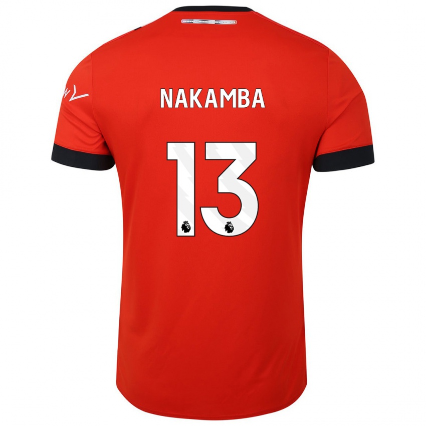 Damen Marvelous Nakamba #13 Rot Heimtrikot Trikot 2023/24 T-Shirt Österreich