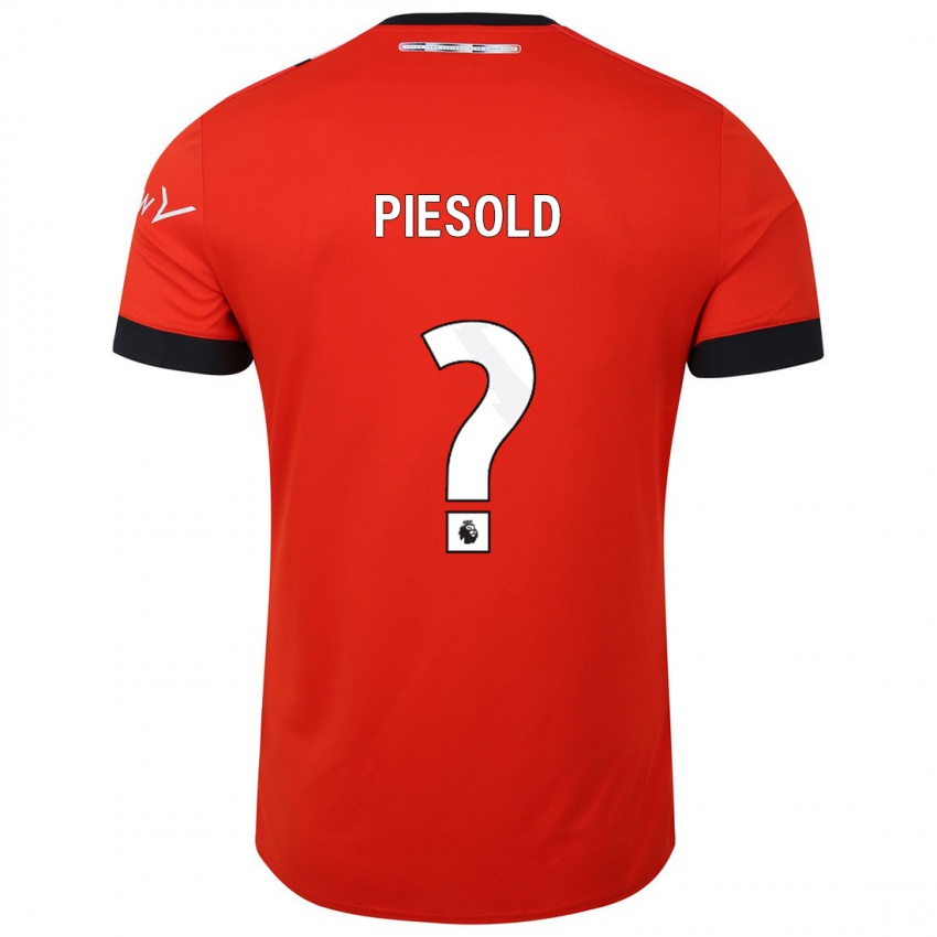 Damen Axel Piesold #0 Rot Heimtrikot Trikot 2023/24 T-Shirt Österreich