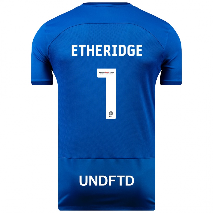 Damen Neil Etheridge #1 Blau Heimtrikot Trikot 2023/24 T-Shirt Österreich
