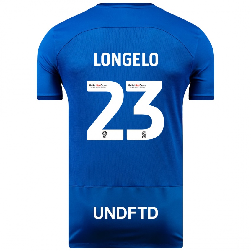Damen Emmanuel Longelo #23 Blau Heimtrikot Trikot 2023/24 T-Shirt Österreich