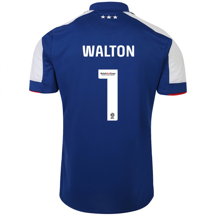 Damen Christian Walton #1 Blau Heimtrikot Trikot 2023/24 T-Shirt Österreich