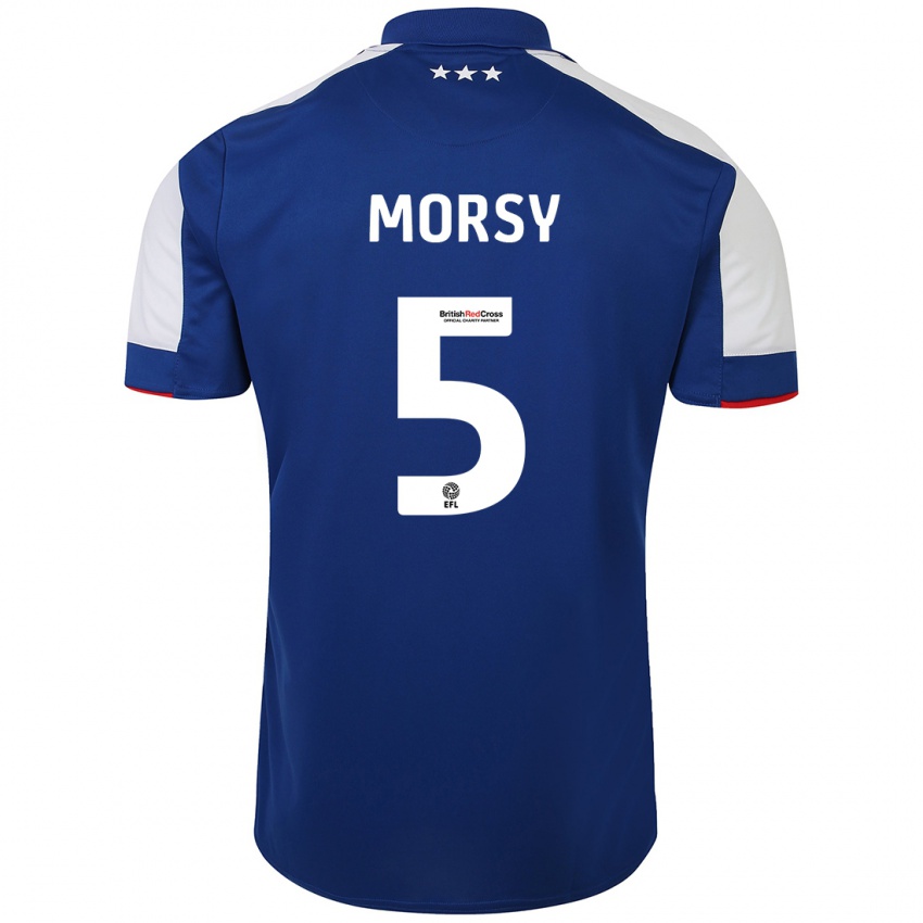 Damen Samy Morsy #5 Blau Heimtrikot Trikot 2023/24 T-Shirt Österreich
