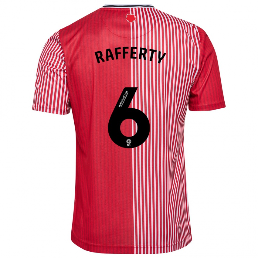 Damen Laura Rafferty #6 Rot Heimtrikot Trikot 2023/24 T-Shirt Österreich