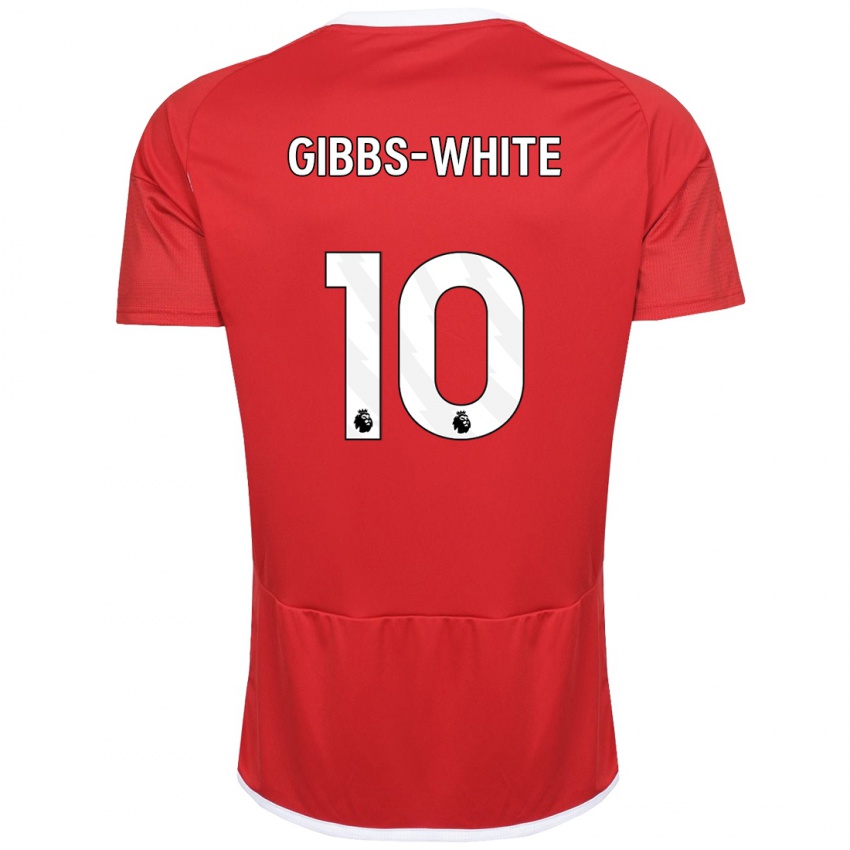 Damen Morgan Gibbs-White #10 Rot Heimtrikot Trikot 2023/24 T-Shirt Österreich