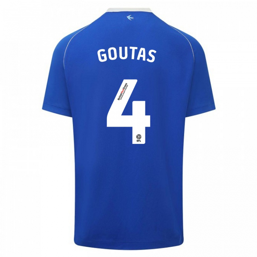 Damen Dimitrios Goutas #4 Blau Heimtrikot Trikot 2023/24 T-Shirt Österreich