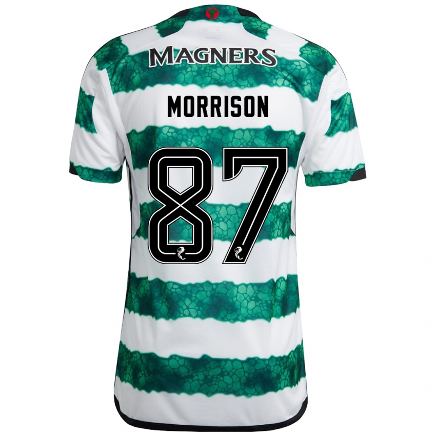 Damen Joe Morrison #87 Grün Heimtrikot Trikot 2023/24 T-Shirt Österreich